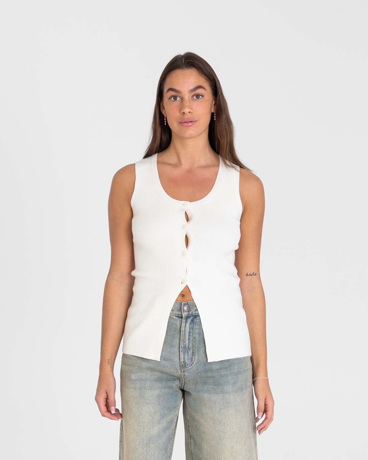 Knit top Hvid | Skagen - clothing.dk